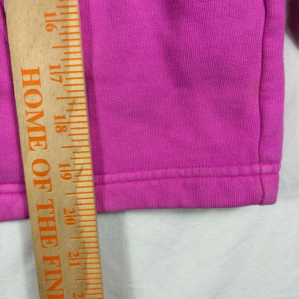 PINK Victoria's Secret Half-Zip Cropped Pullover Sweatshirt Medium Hot Pink - Picture 3 of 6